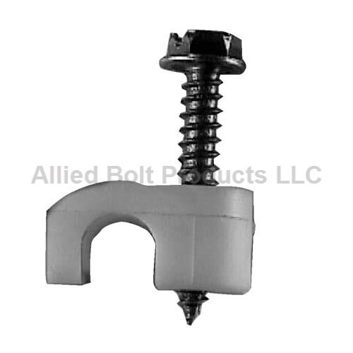 RG-6 NYLON SCREW CLIP BLACK